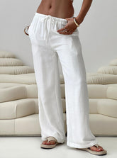 Parklea Linen Blend Pants White