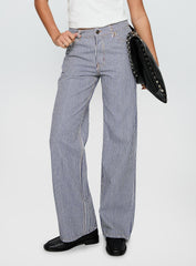 Top Model Jean Navy Stripe